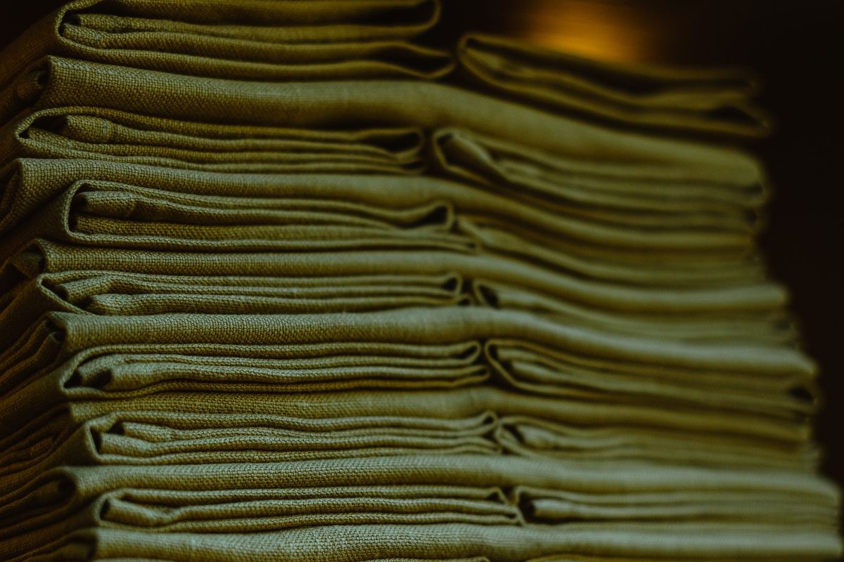 Flax Napkins, Olive Run